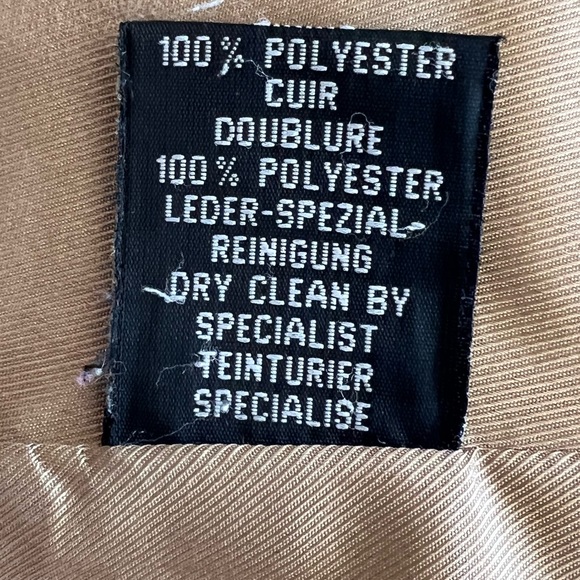 Detail Tan Suede Jacket, size large - Picture 6 of 6